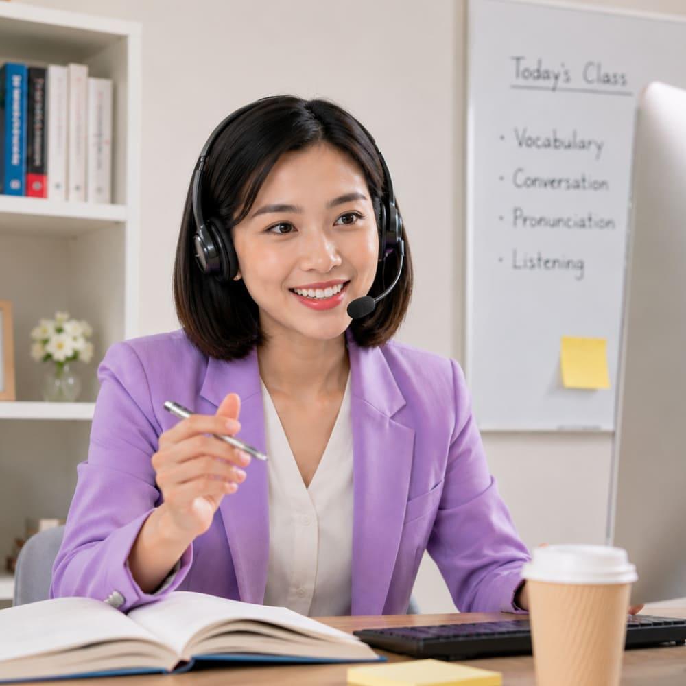 TESOL 자격을 갖춘 유폰 외국인 강사
